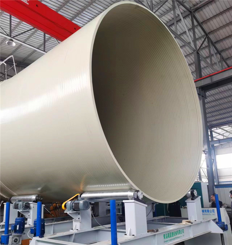 enorme línea de extrusión de tubos de pe