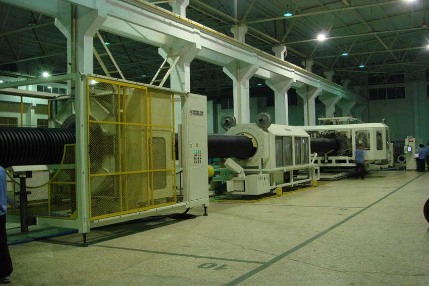 PE PVC Equipo de tubería corrugada de doble pared