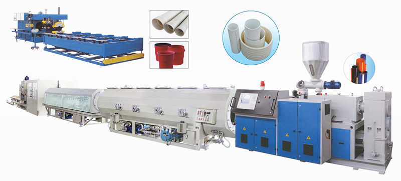 Línea de producción de tuberías de suministro de aire de gran diámetro de PVC